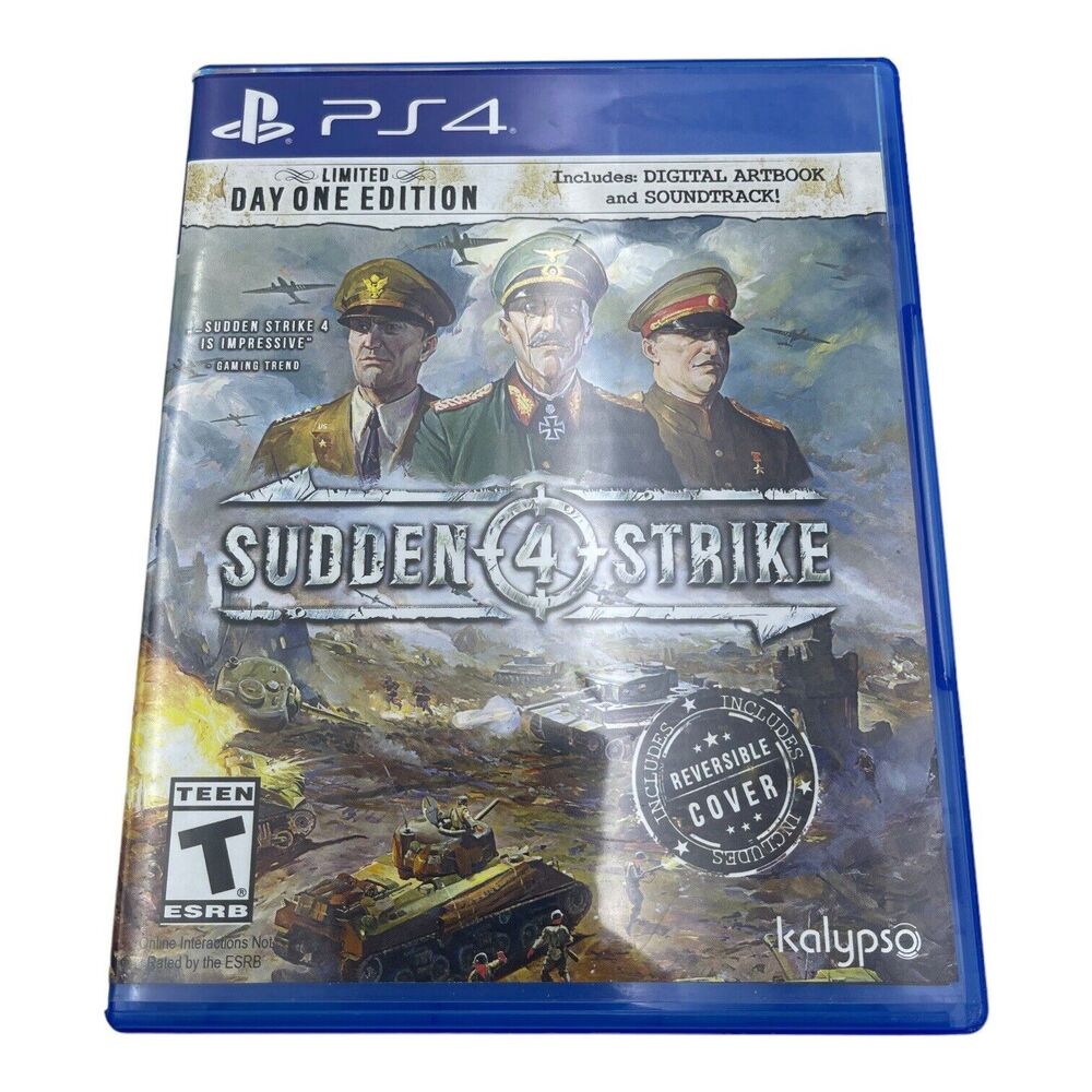 Sudden Strike 4 (Sony PlayStation 4, 2017) - CIB Complete